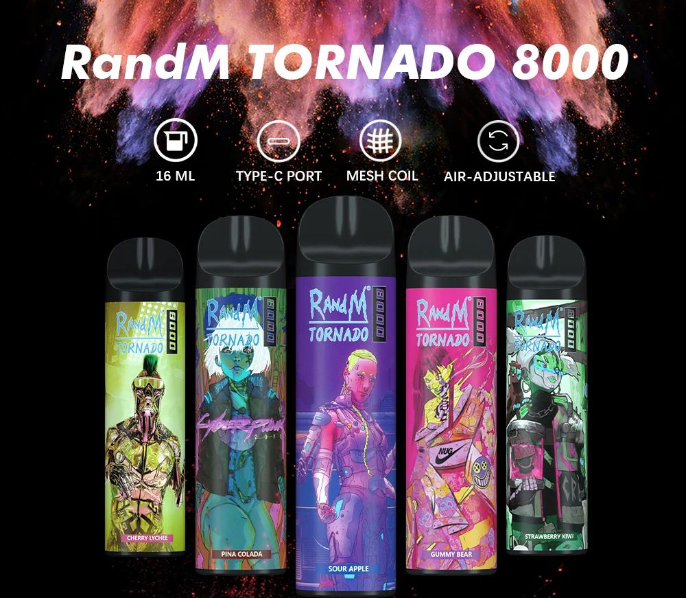 Randm Tornado 8000 : L'innovation au service de la vape de qualité